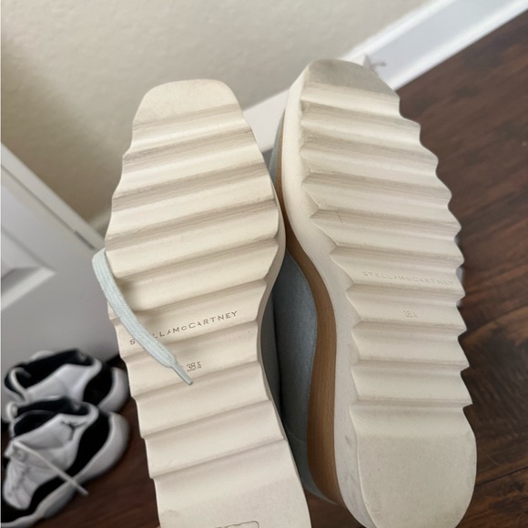 Stella McCartney Light Denim Elyse Platform Shoes - Picture 4 of 5